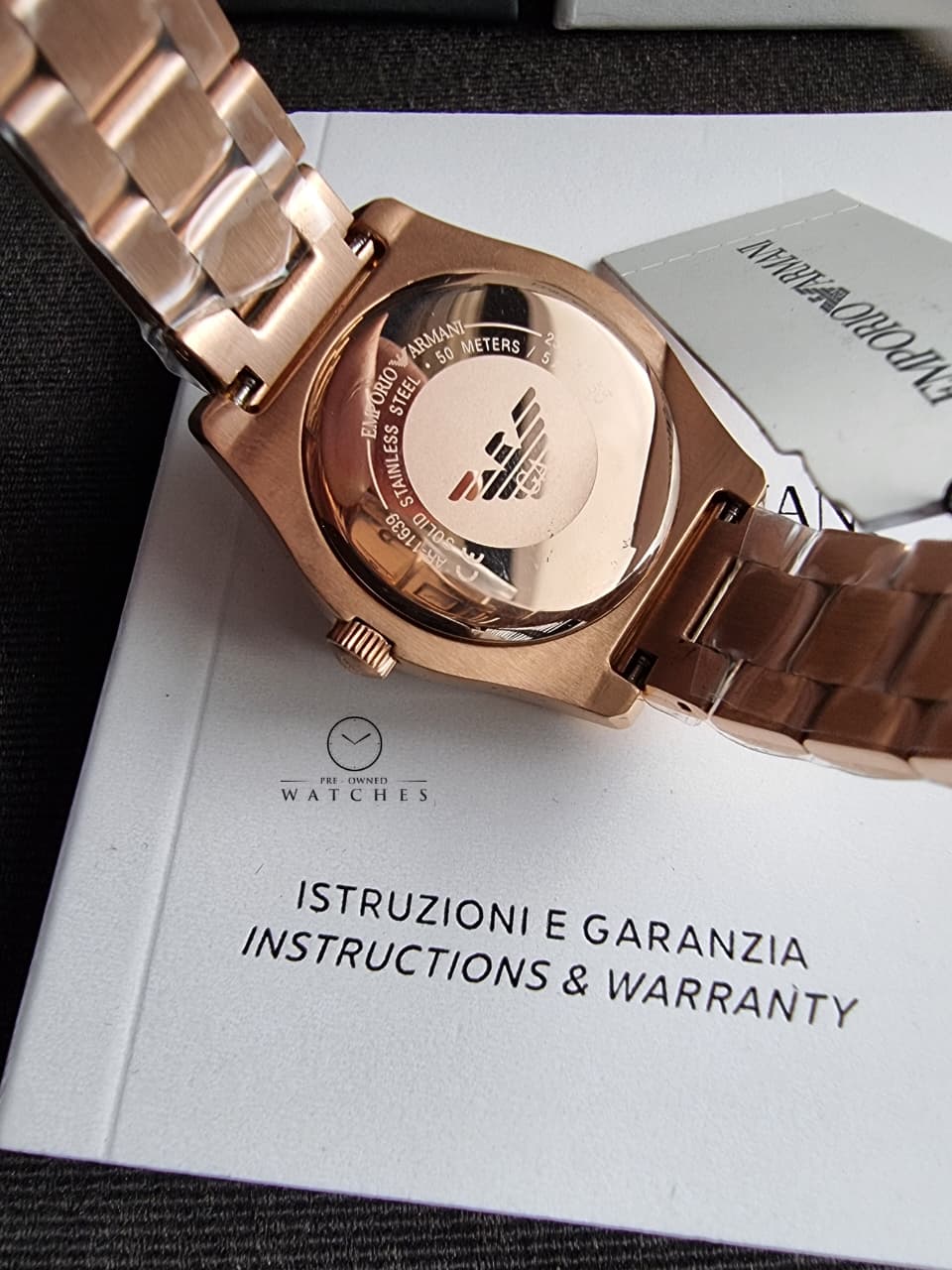 Emporio Armani Federica AR11639 Women's Watch – Rose Gold, Quartz, Stainless Steel Elegance - Image 5
