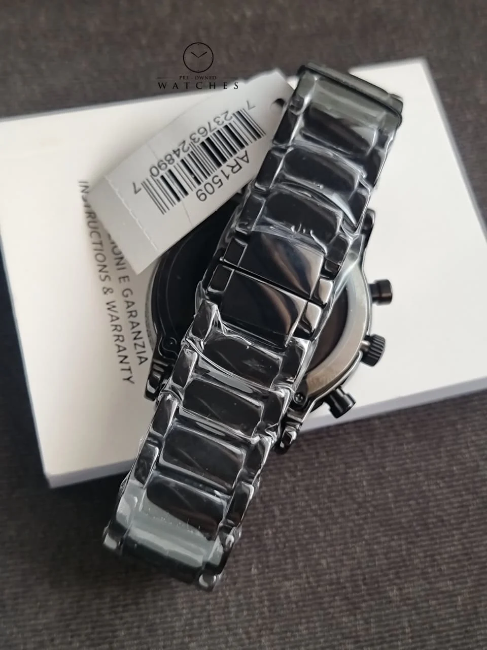 EMPORIO ARMANI Luigi Chronograph Black Dial Men's Watch AR1509 - Image 5