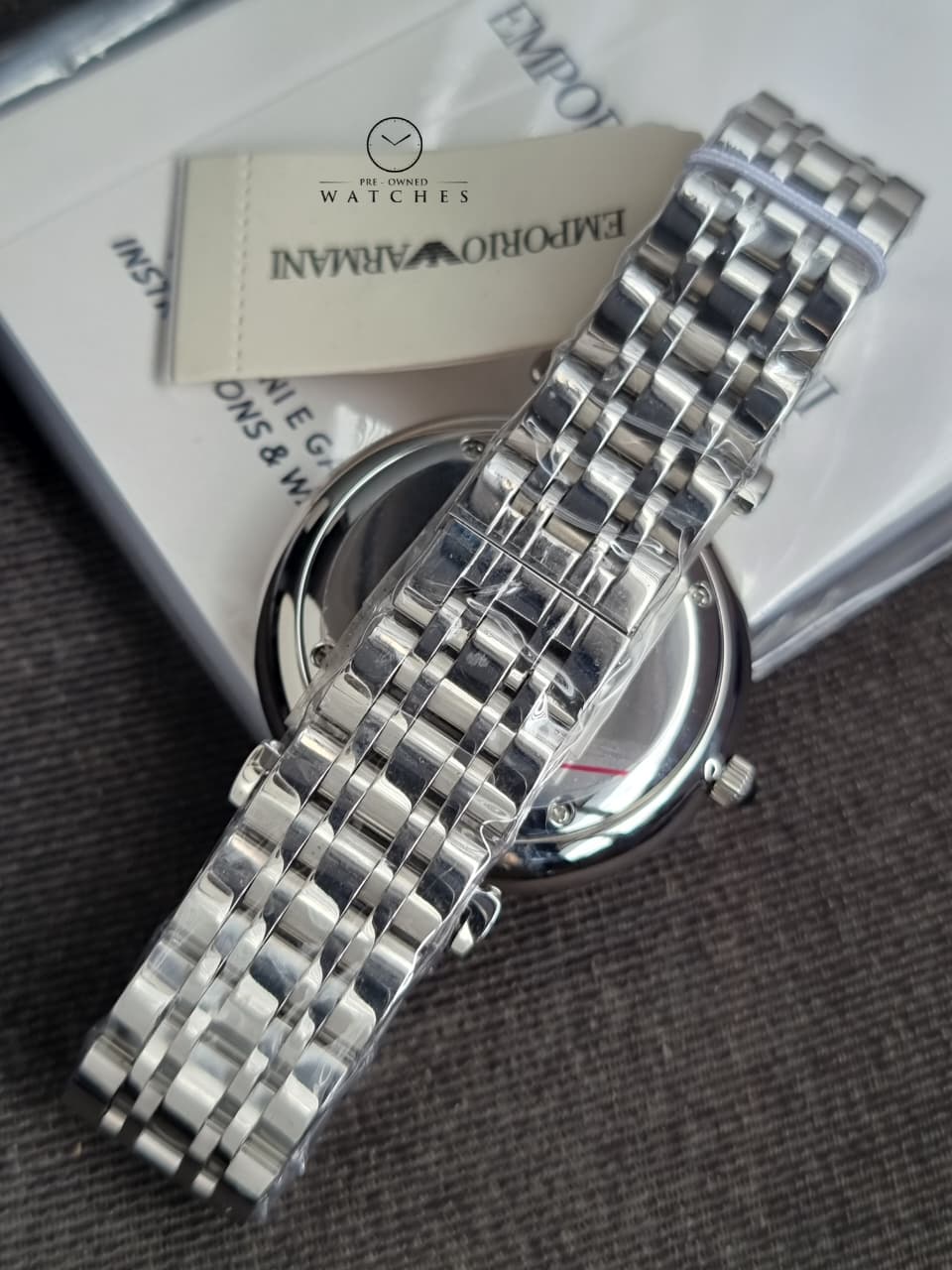 Emporio Armani Men’s Analog Stainless Steel Silver Dial 40mm Watch AR1819 - Image 7
