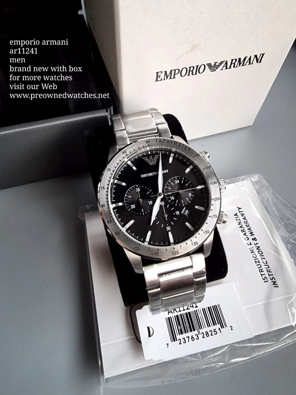 Emporio Armani Men’s Analogue Quartz Stainless Steel 43mm Watch AR11241 - Image 5