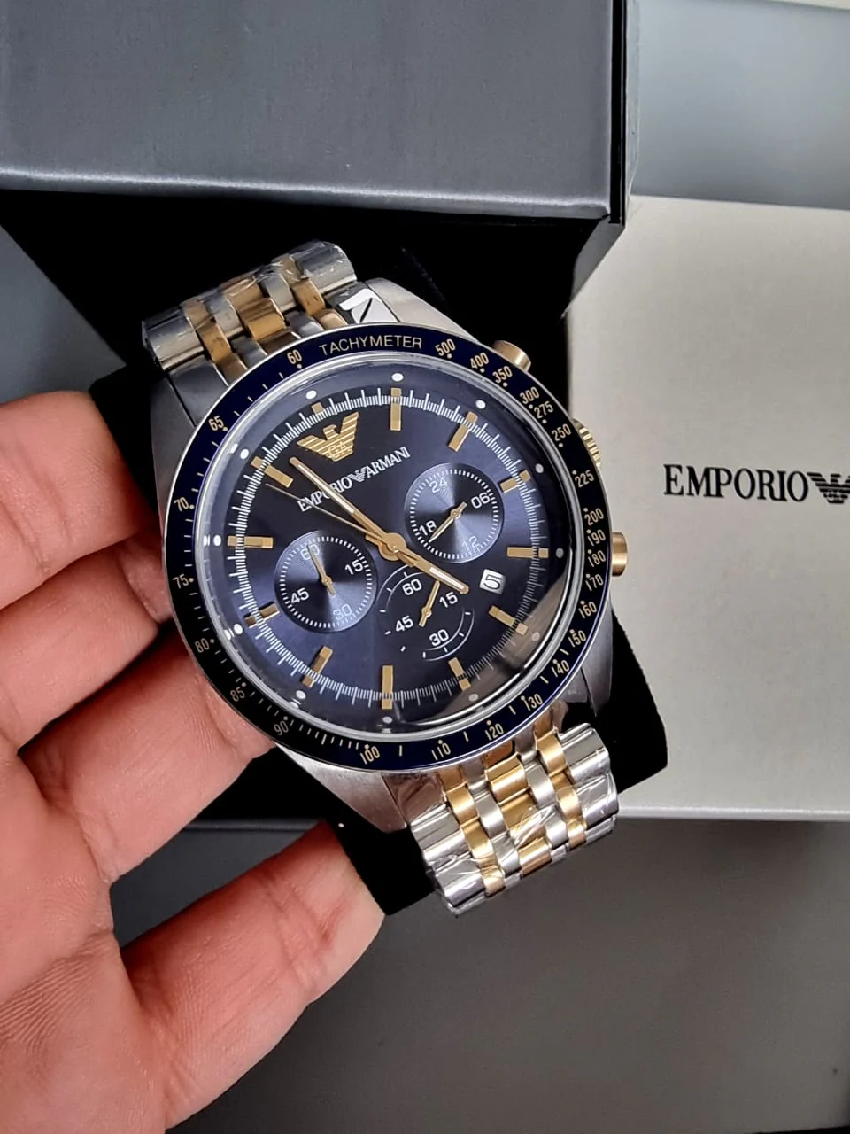 Emporio Armani Men’s Analogue Quartz Stainless Steel 46mm Watch AR6088 - Image 7
