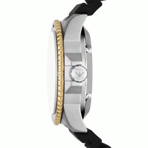 Emporio Armani Men’s Automatic Black Silicone Strap Red Dial 43mm Watch AR60070 - Image 2
