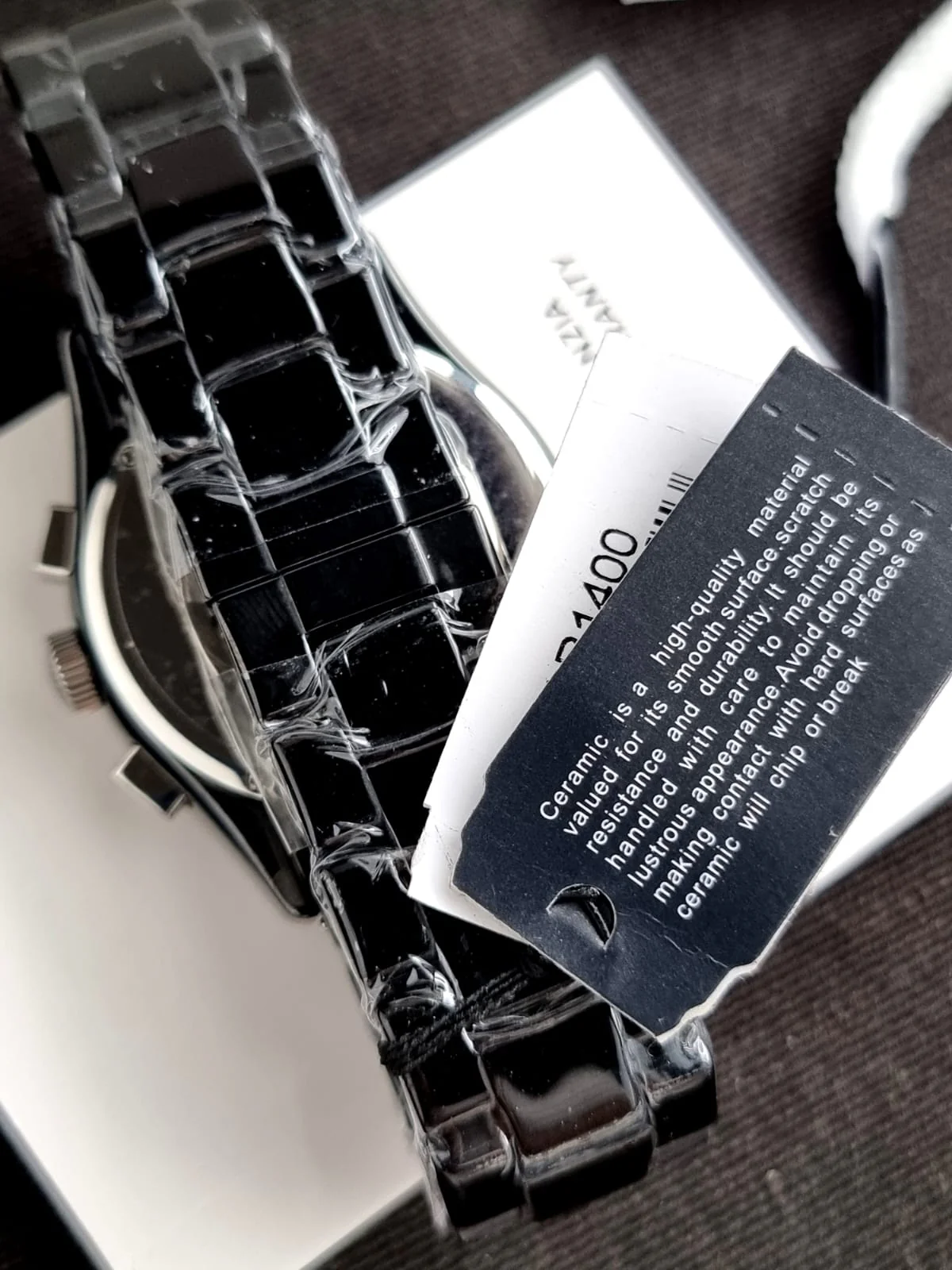 Emporio Armani Men’s Chronograph Quartz Stainless Steel Black Dial 43mm Watch AR1400 - Image 4
