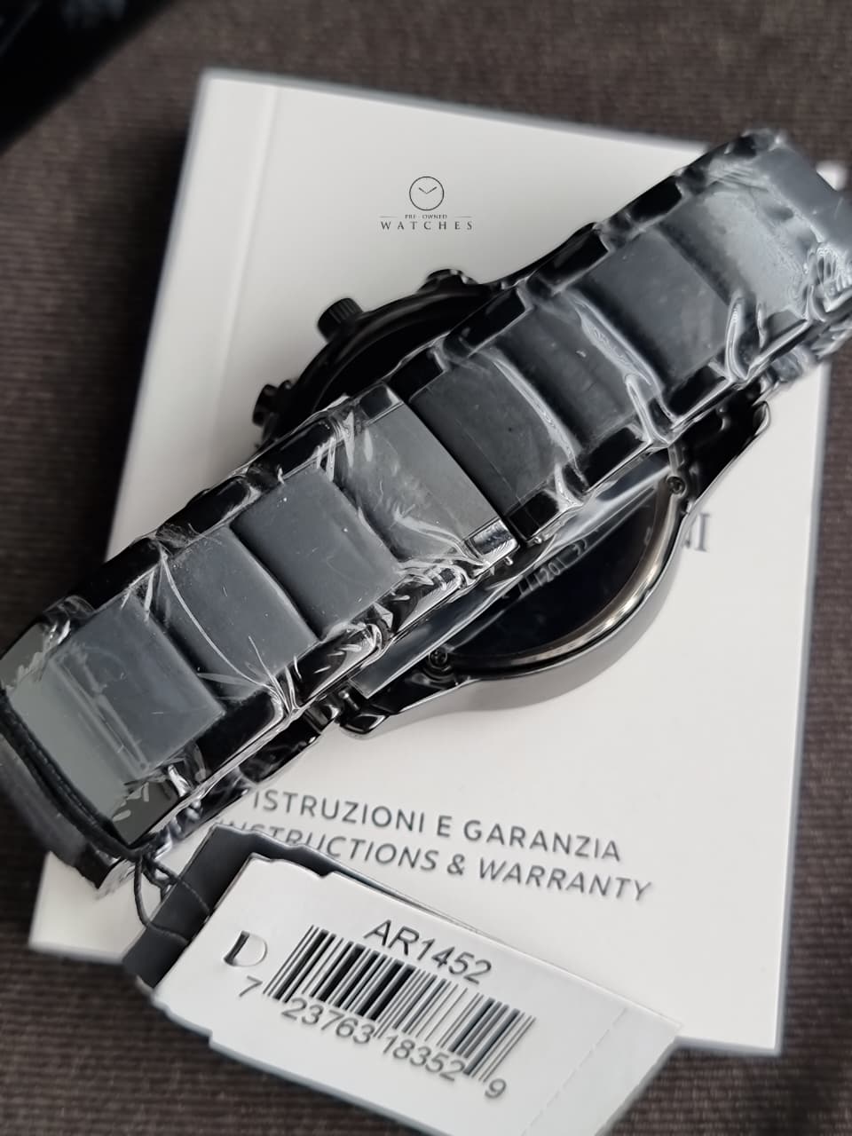 Emporio Armani Men’s Chronograph Quartz Stainless Steel Black Dial 43mm Watch AR1452 - Image 5