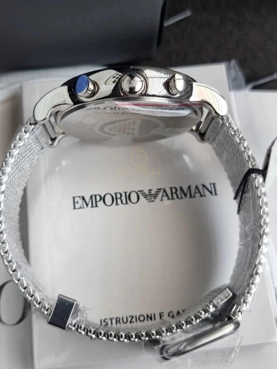 Emporio Armani Men’s Chronograph Quartz Stainless Steel Black Dial 46mm Watch AR11429 - Image 9