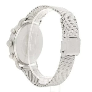 Emporio Armani Men’s Chronograph Quartz Stainless Steel Silver Dial 38mm Watch AR0390 - Image 3