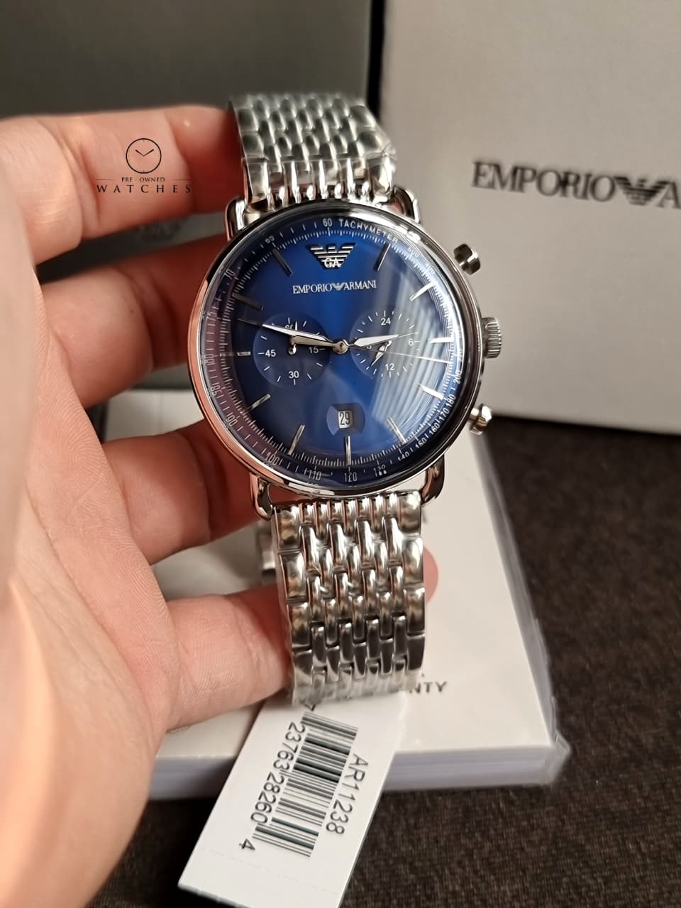 Emporio Armani Men’s Chronograph Stainless Steel 43mm Watch AR11238 - Image 5