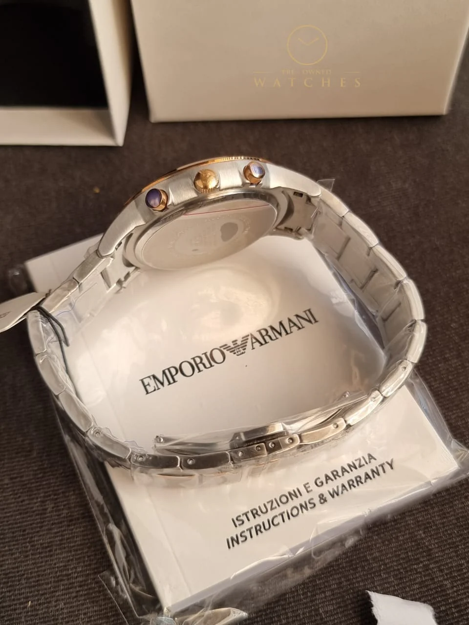 Emporio Armani Men’s Chronograph Stainless Steel 43mm Watch AR80025 - Image 3
