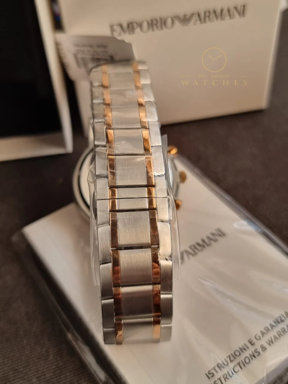 Emporio Armani Men’s Chronograph Stainless Steel 43mm Watch AR80025 - Image 6
