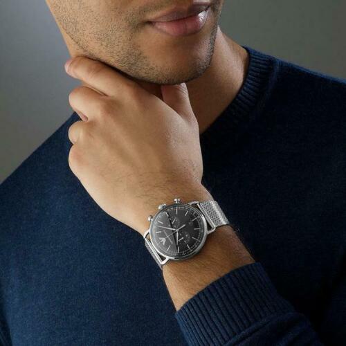 Emporio Armani Men’s Chronograph Stainless Steel Black Dial 43mm Watch AR11104 - Image 5