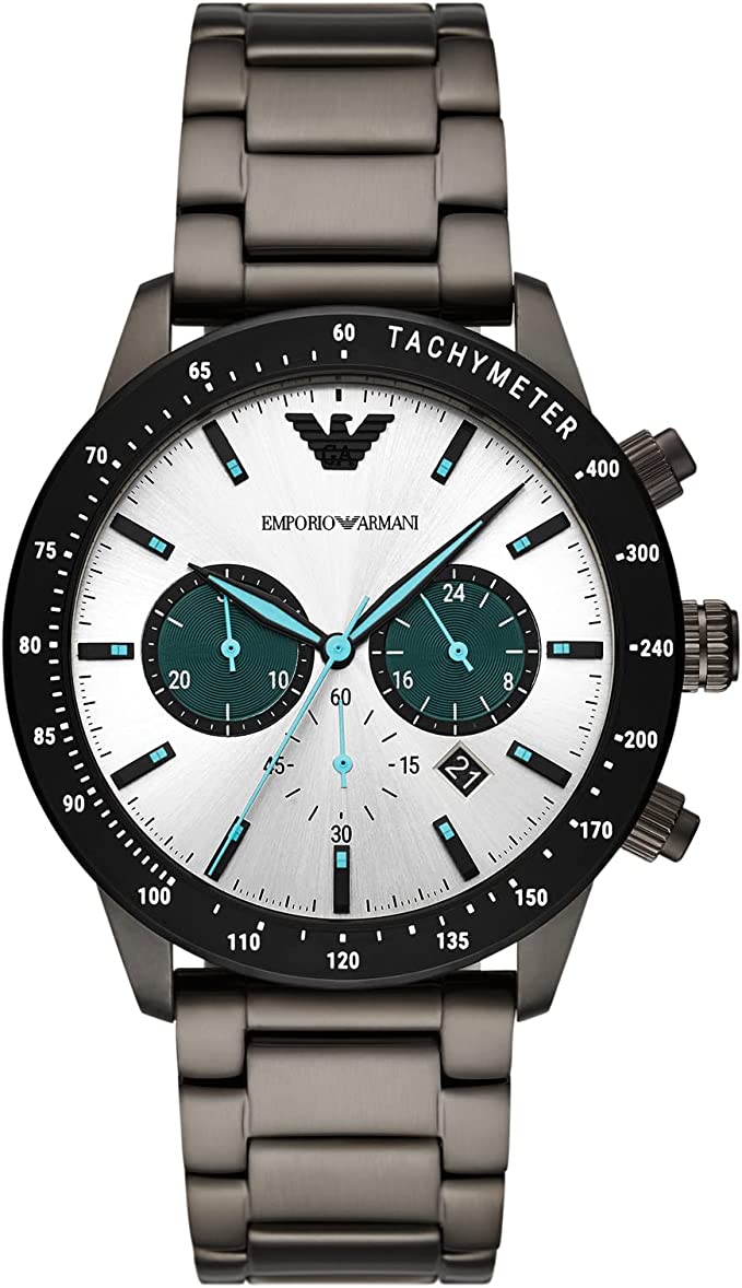 Emporio Armani Men’s Chronograph Stainless Steel MultiColour Dial 43mm Watch AR11471