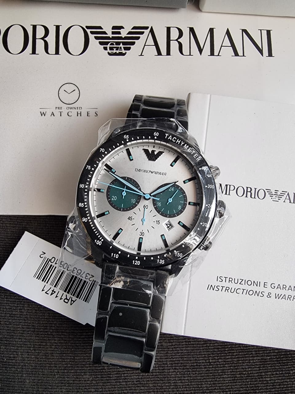 Emporio Armani Men’s Chronograph Stainless Steel MultiColour Dial 43mm Watch AR11471 - Image 5