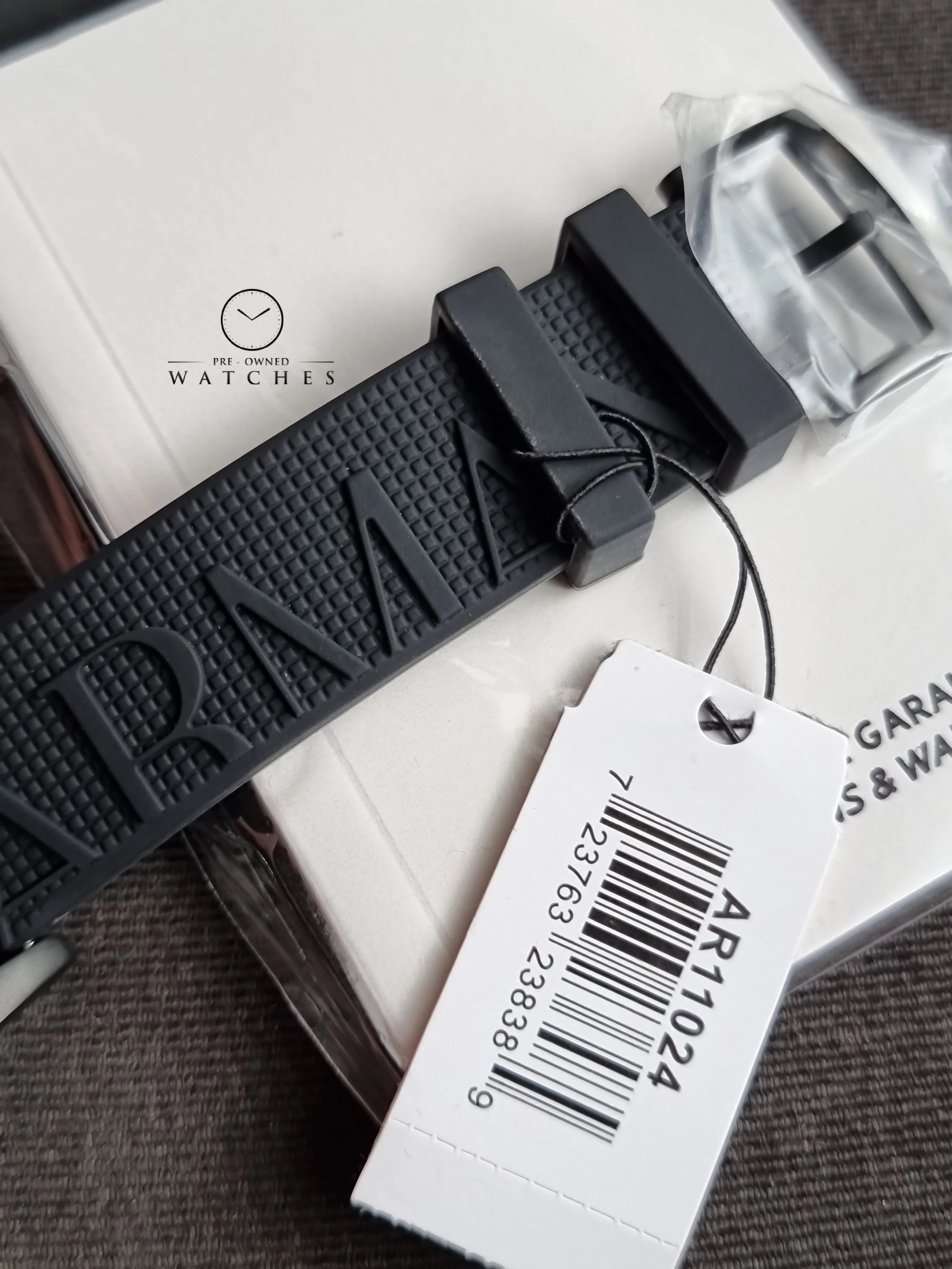 Emporio Armani Men’s Quartz Black Silicone Strap Black Dial 46mm Watch AR11024 - Image 8
