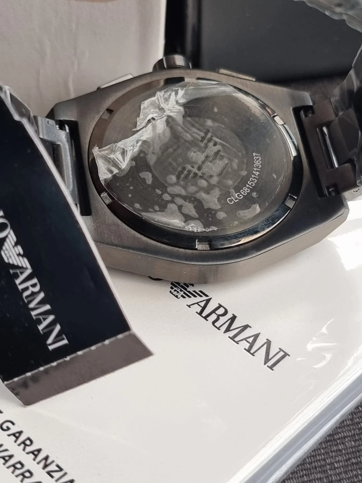 Emporio Armani Men’s Quartz Black Stainless Steel Blue Dial 43mm Watch AR11561 - Image 6