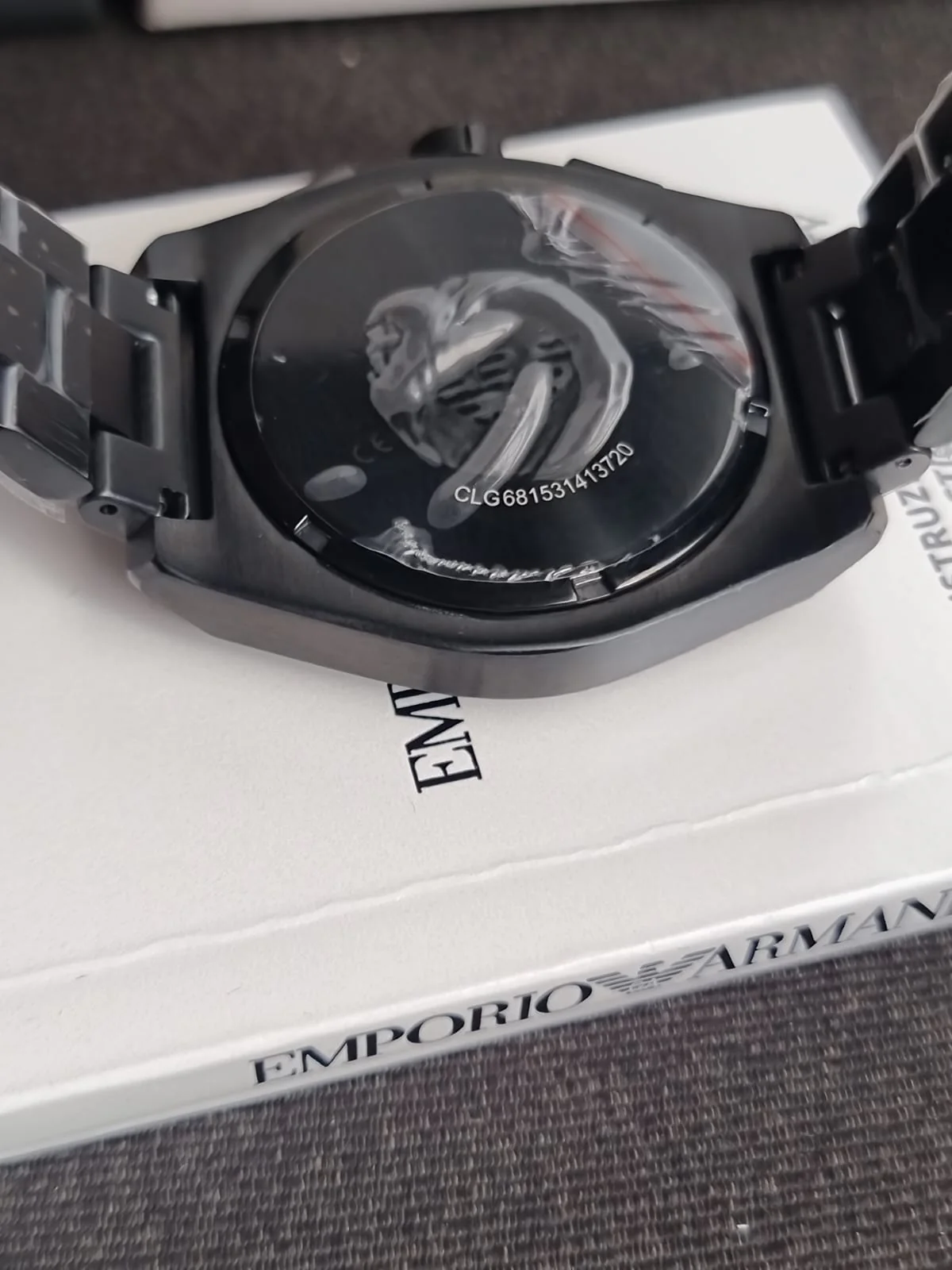 Emporio Armani Men’s Quartz Black Stainless Steel Green Dial 43mm Watch AR11562 - Image 6