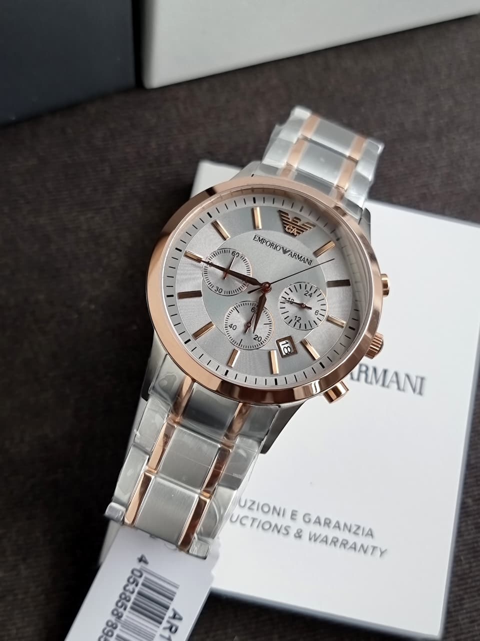 Emporio Armani Men’s Quartz Stainless Steel Black Dial 43mm Watch AR11077 - Image 2