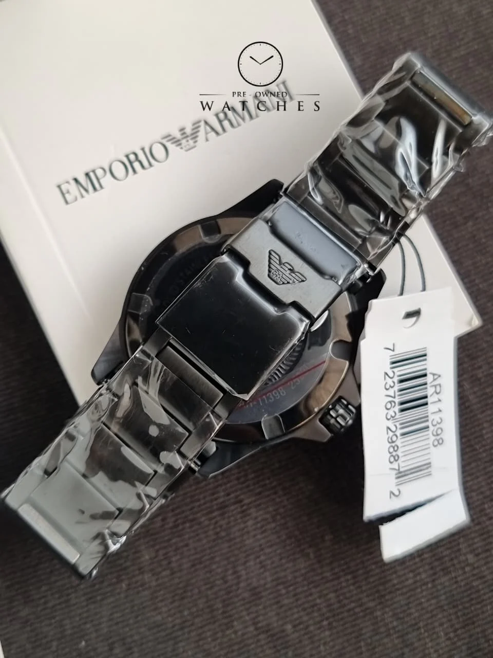 Emporio Armani Men’s Quartz Stainless Steel Grey Dial 42mm Watch AR11398 - Image 4
