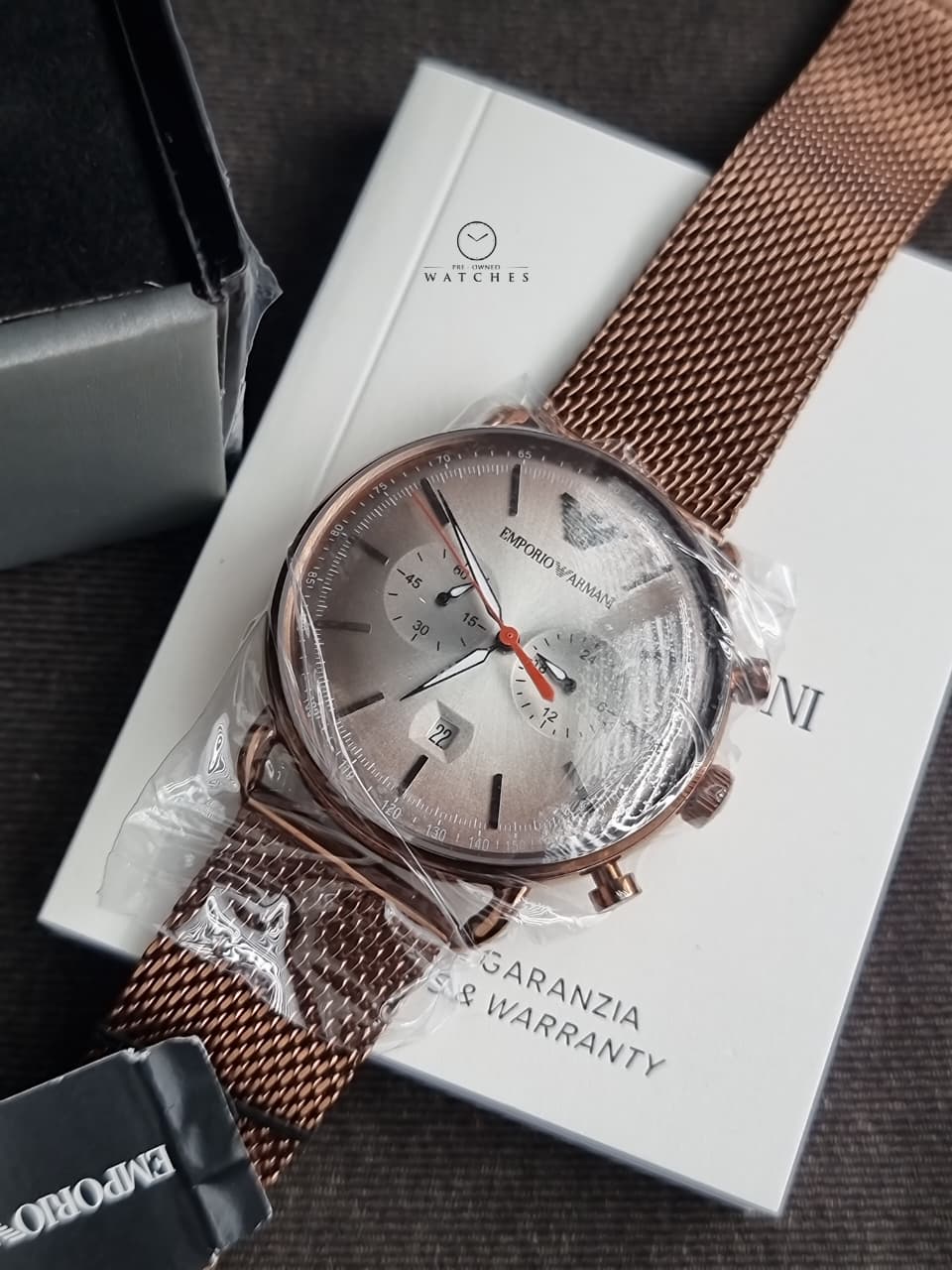 Emporio Armani Men’s Quartz Stainless Steel Grey Dial 43mm Watch AR11169 - Image 5