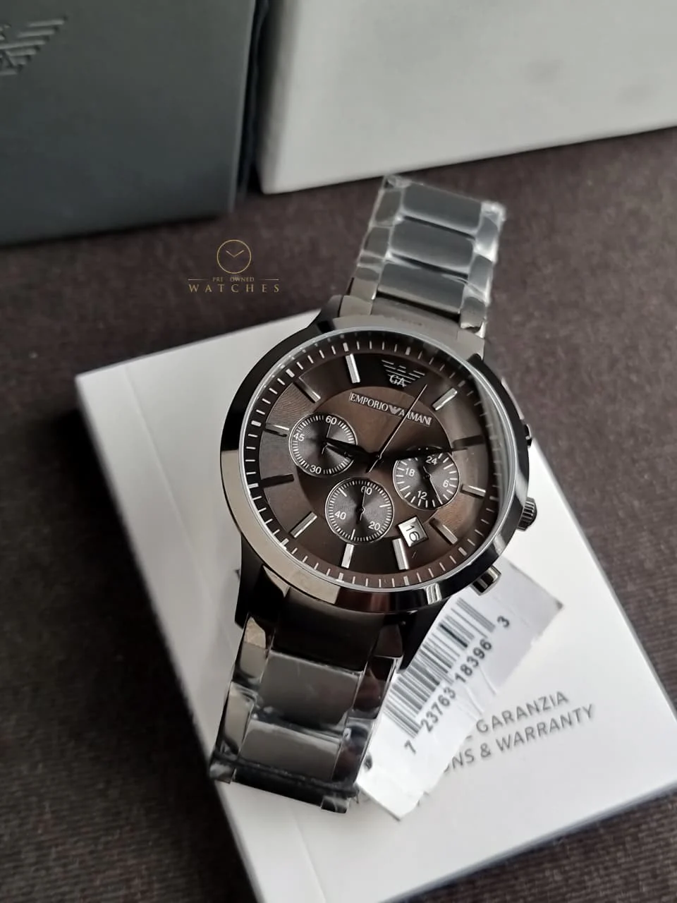 Emporio Armani Men’s Quartz Stainless Steel Grey Dial 43mm Watch AR2454 - Image 10