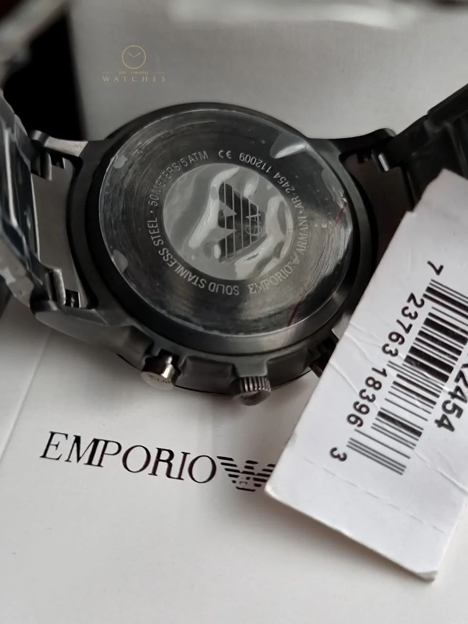 Emporio Armani Men’s Quartz Stainless Steel Grey Dial 43mm Watch AR2454 - Image 11