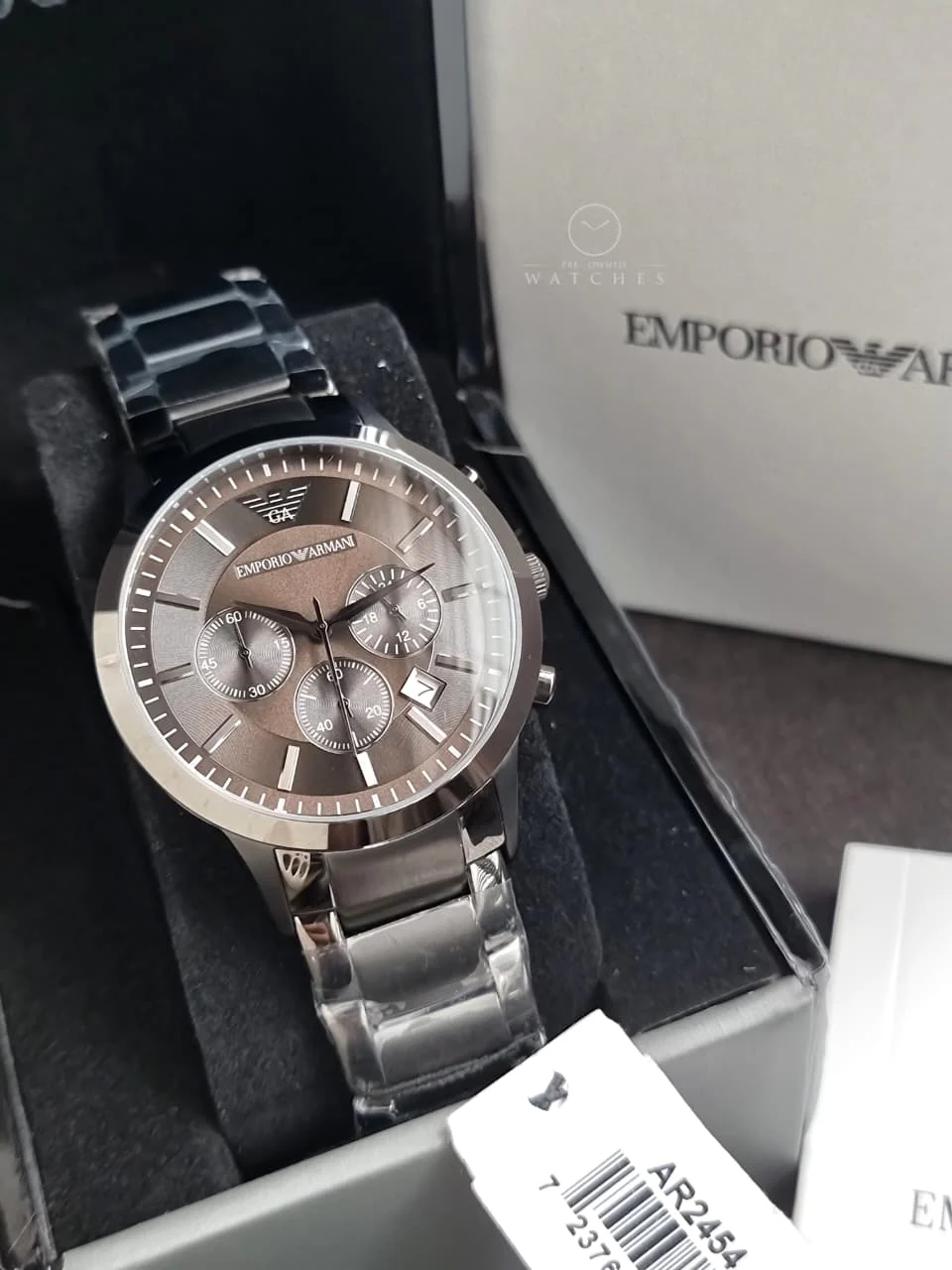 Emporio Armani Men’s Quartz Stainless Steel Grey Dial 43mm Watch AR2454 - Image 17