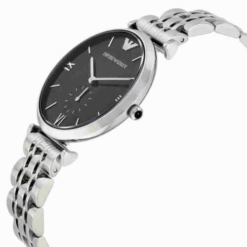 Emporio Armani Men’s Stainless Steel Black Dial 40mm Watch AR1676 - Image 4