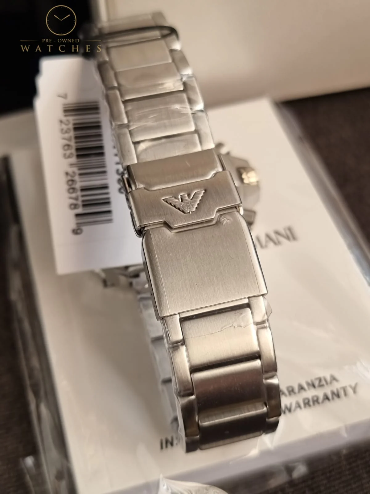 Emporio Armani Men's Chronograph, Stainless Steel Watch, 43mm case size - Image 3