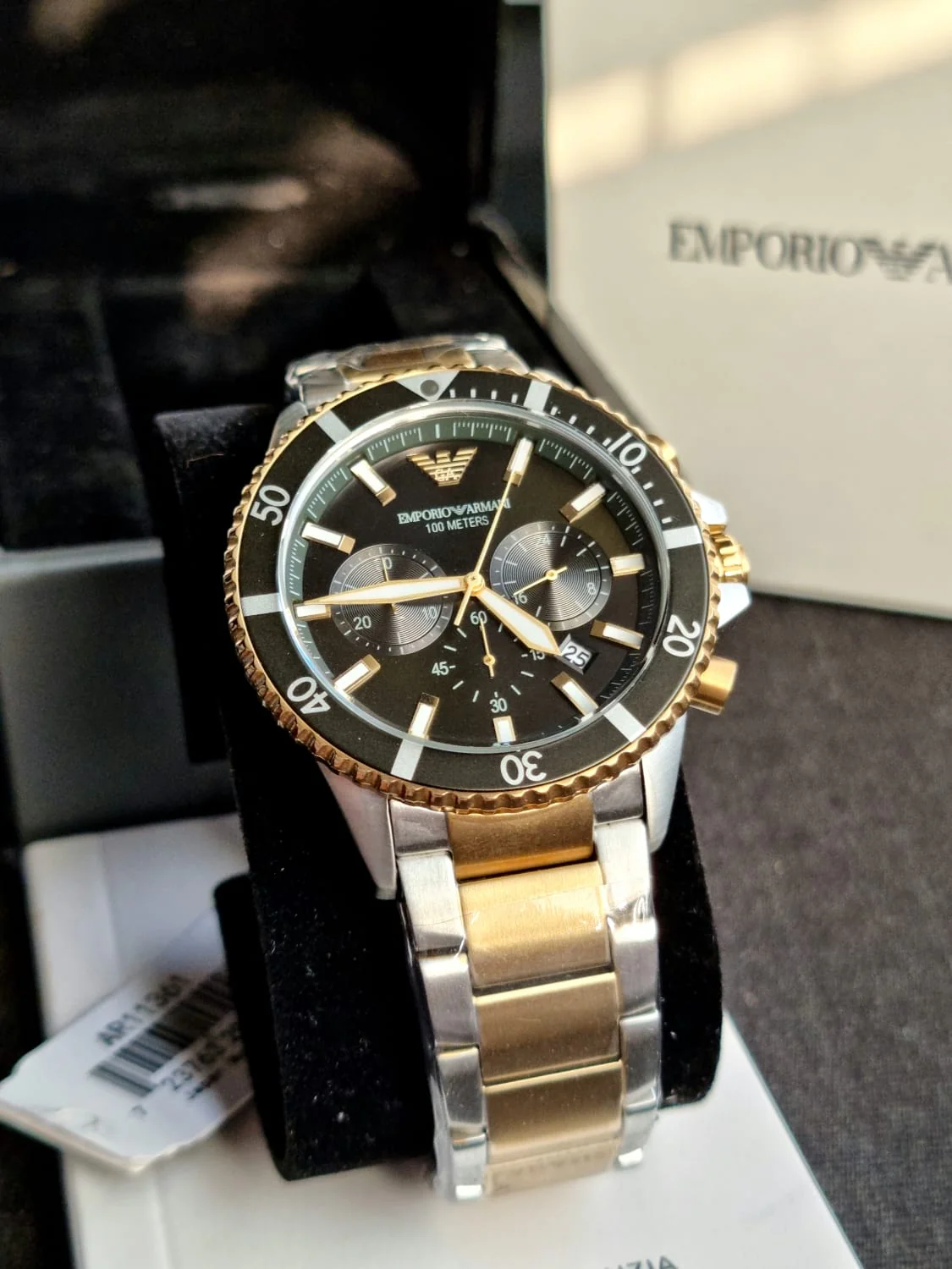 Emporio Armani Men's Chronograph, Stainless Steel Watch, 43mm case size AR11361 - Image 3