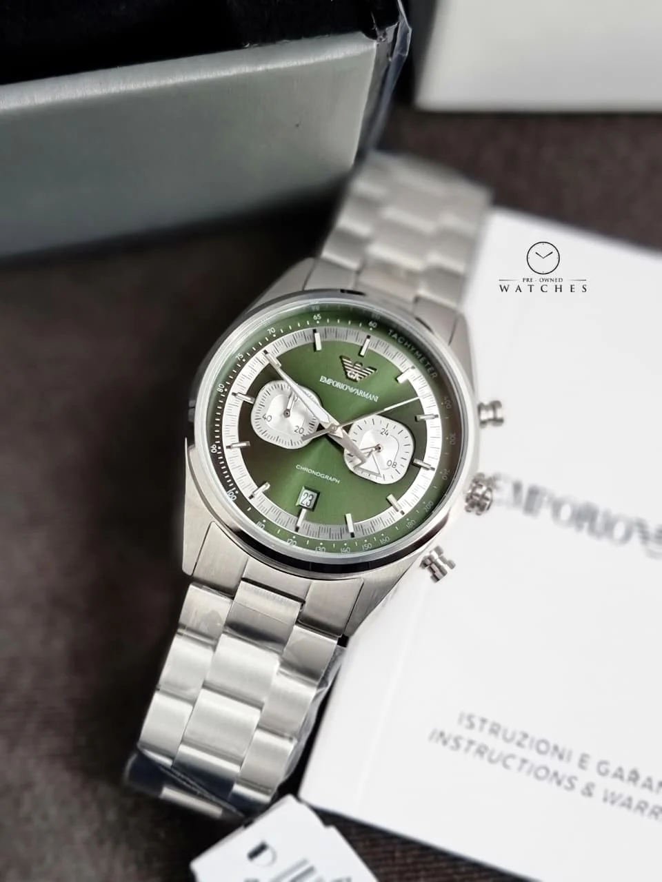 Emporio Armani Men's Chronograph Watch with Stainless Steel AR11637
