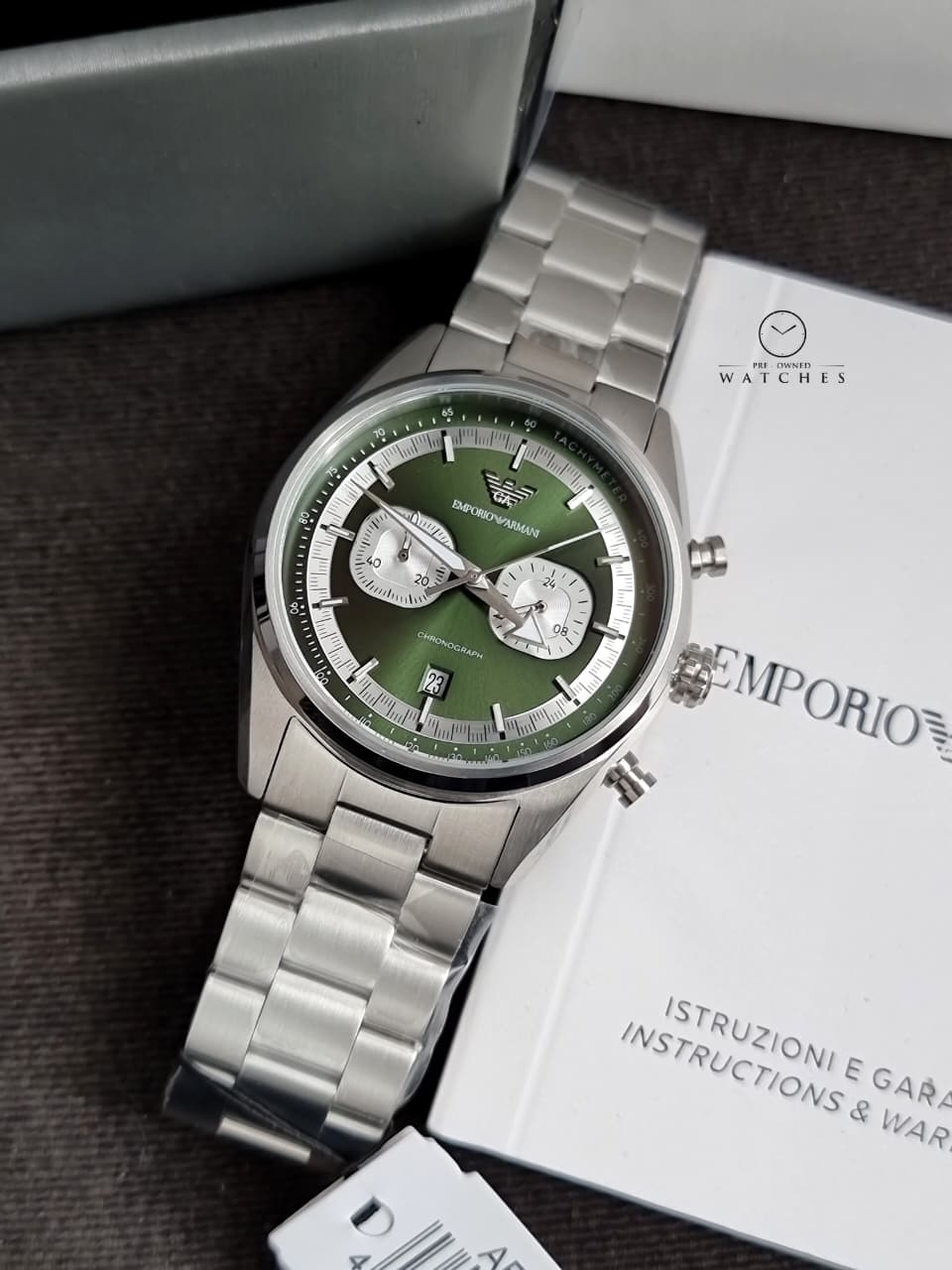 Emporio Armani Men's Chronograph Watch with Stainless Steel AR11637 - Image 4