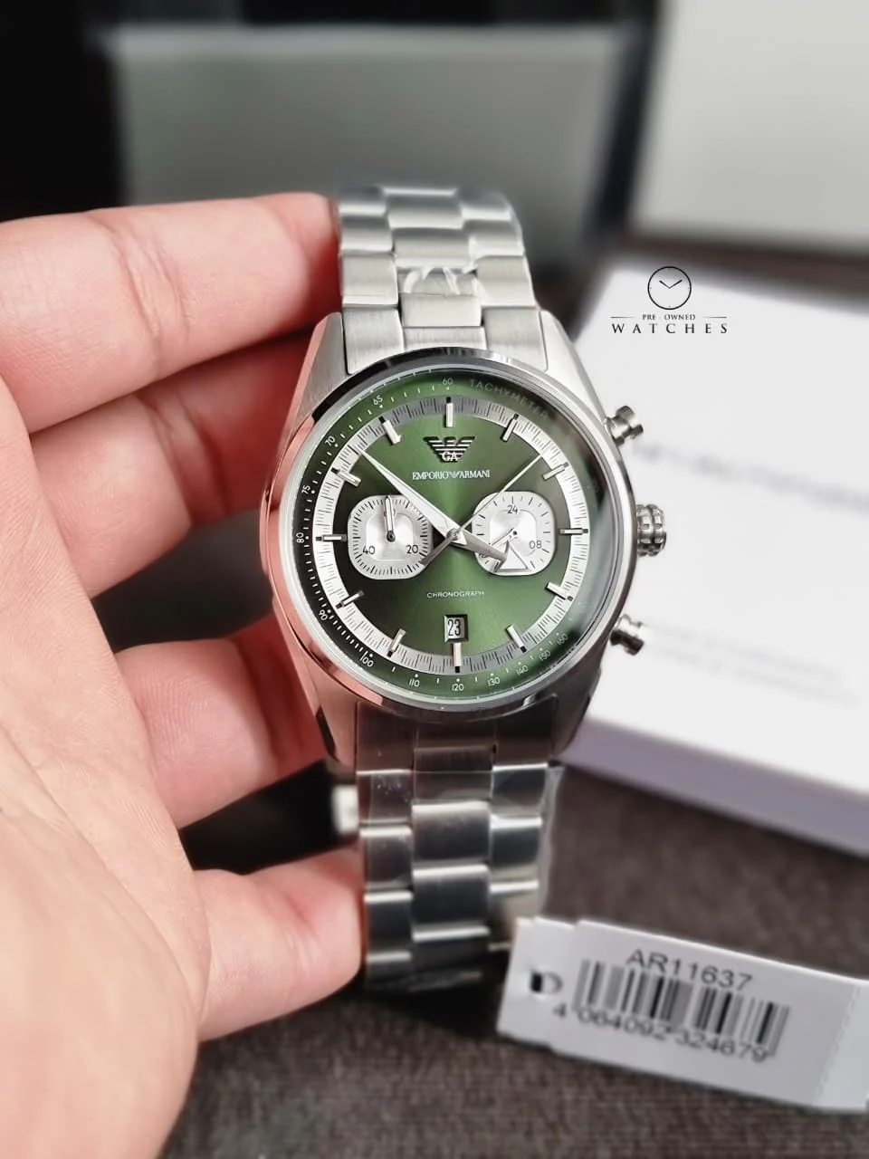 Emporio Armani Men's Chronograph Watch with Stainless Steel AR11637 - Image 5