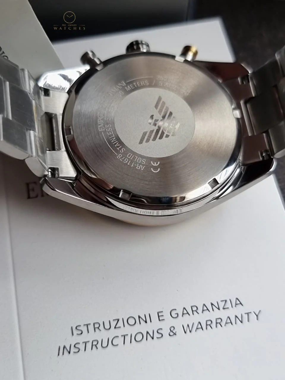 Emporio Armani Men's Chronograph Watch with Stainless Steel AR11678 - Image 2