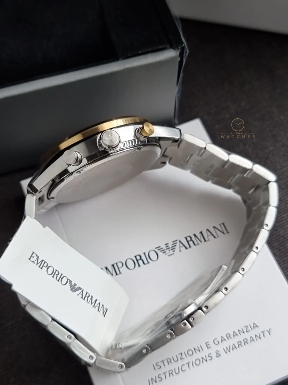 Emporio Armani Men's Chronograph Watch with Stainless Steel AR11678 - Image 3