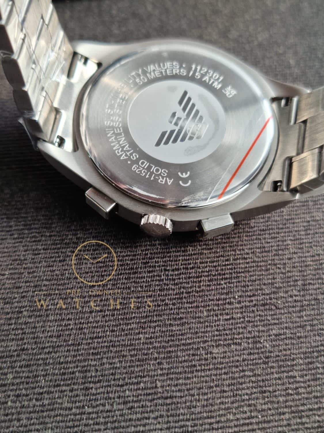 Emporio Armani Men's Stainless Steel Chronograph Dress Watch with Steel or Leather Band - Image 10