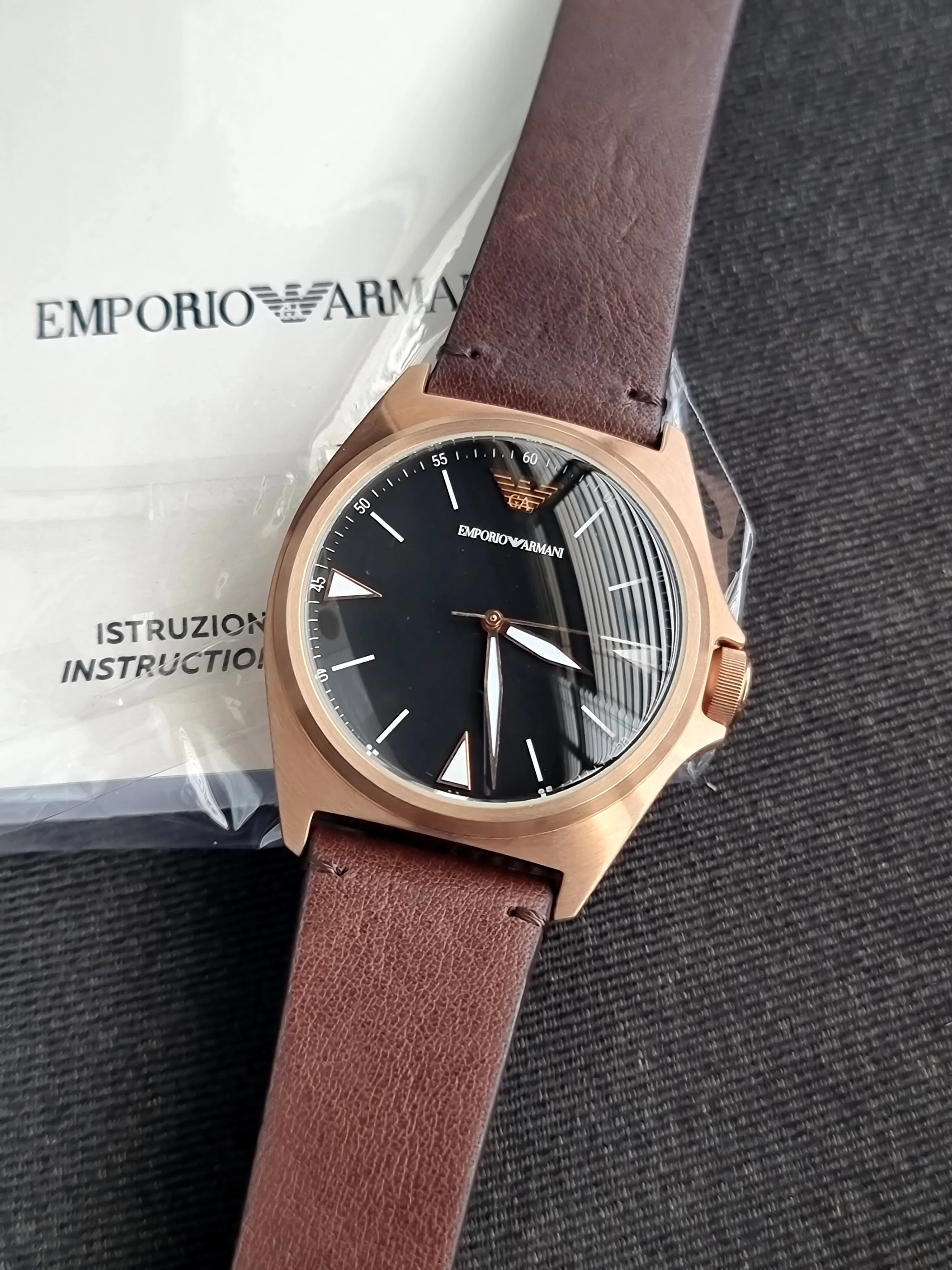 EMPORIO ARMANI Quartz Black Dial Men's Watch Ar11258 - Image 8