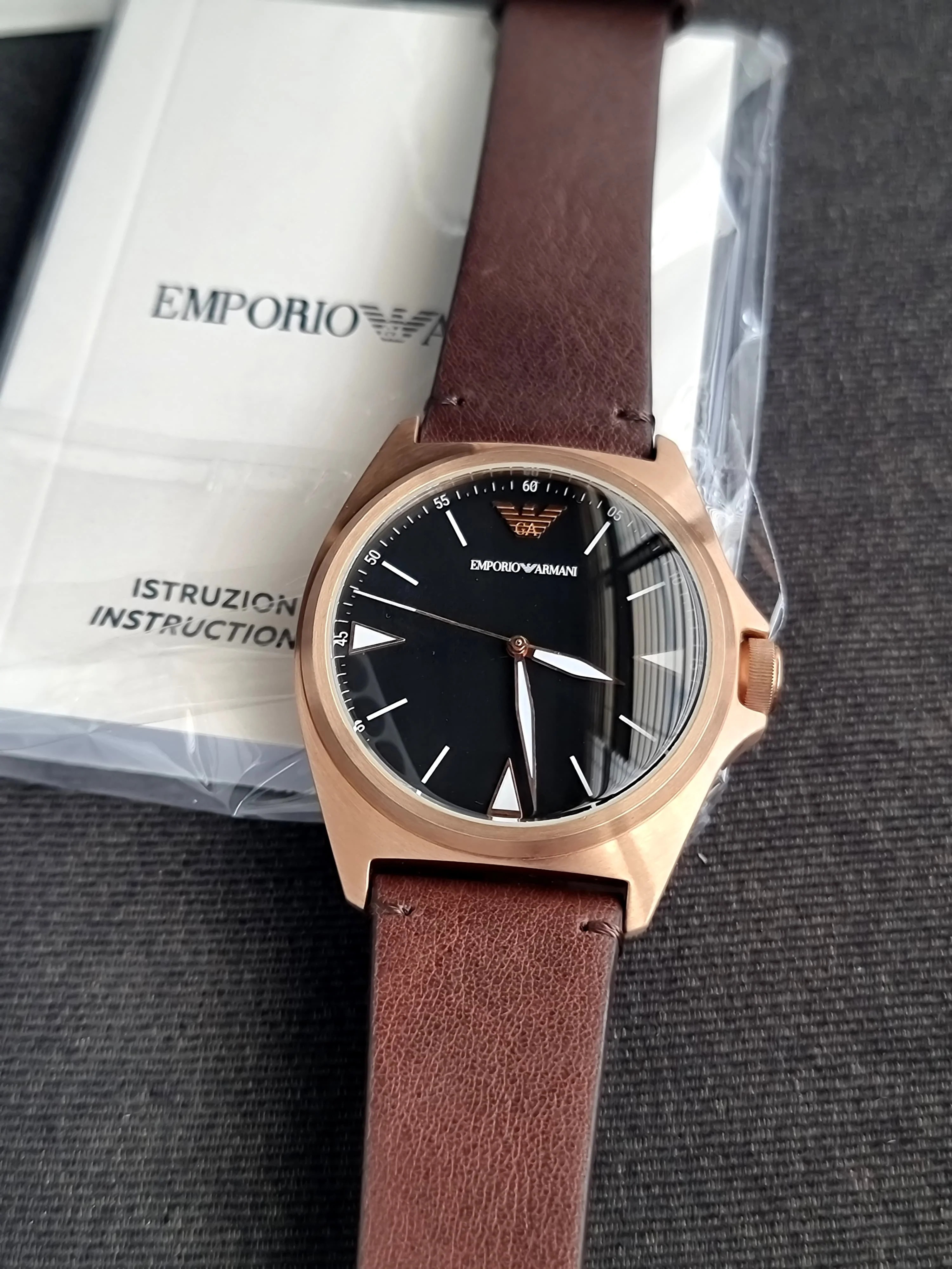 EMPORIO ARMANI Quartz Black Dial Men's Watch Ar11258 - Image 9