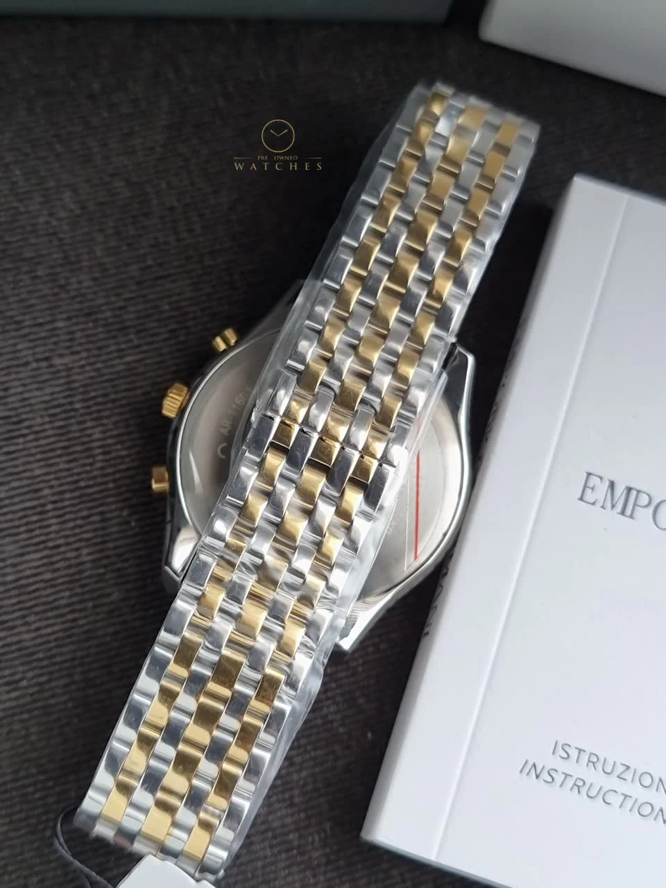 Emporio Armani Quartz Gold Dial Men's Watch AR11603 - Image 4