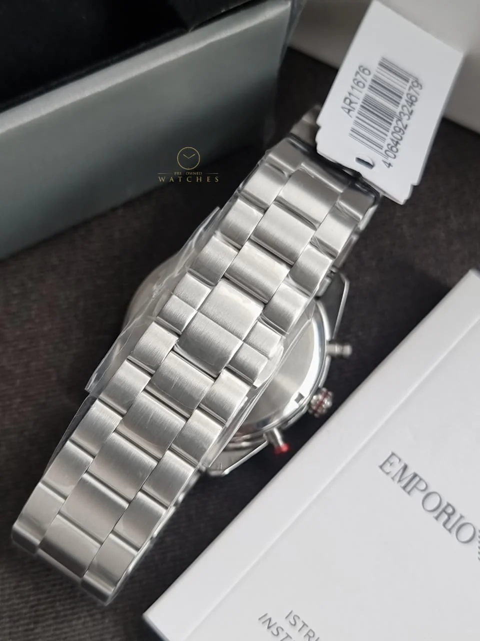 Emporio Armani Racer Chronograph Blue Dial Quartz Men's Watch AR11676 - Image 4