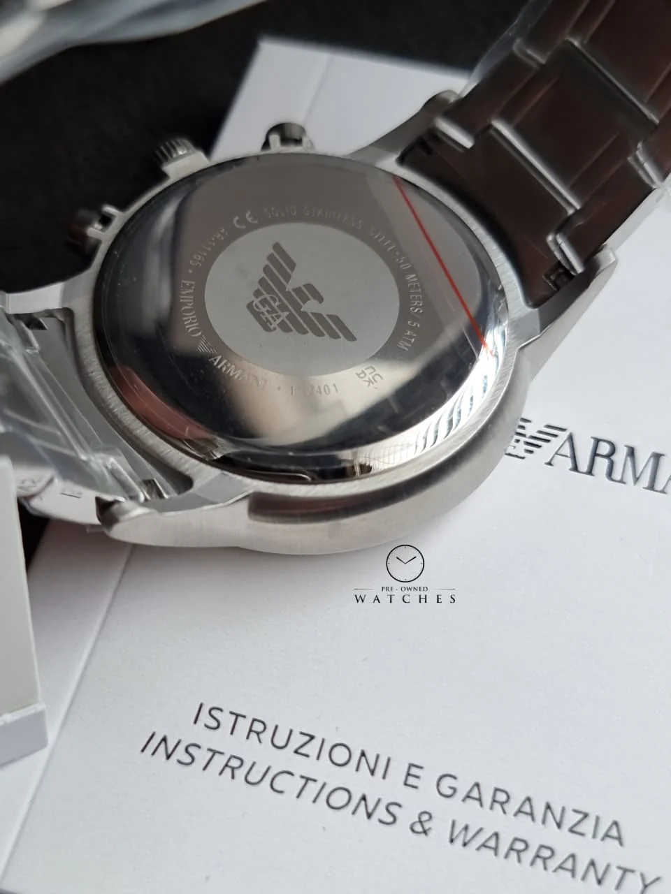 EMPORIO ARMANI Renato Chronograph Quartz Black Dial Men's Watch AR11165 - Image 4