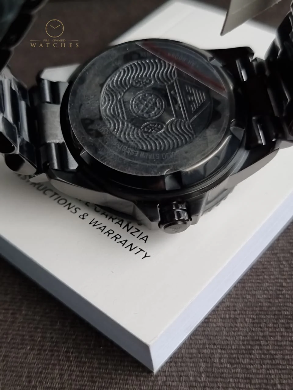 Emporio Armani Sea Explorer Black Stainless Steel Blue Dial Automatic Watch for Gents - AR60084 - Image 3