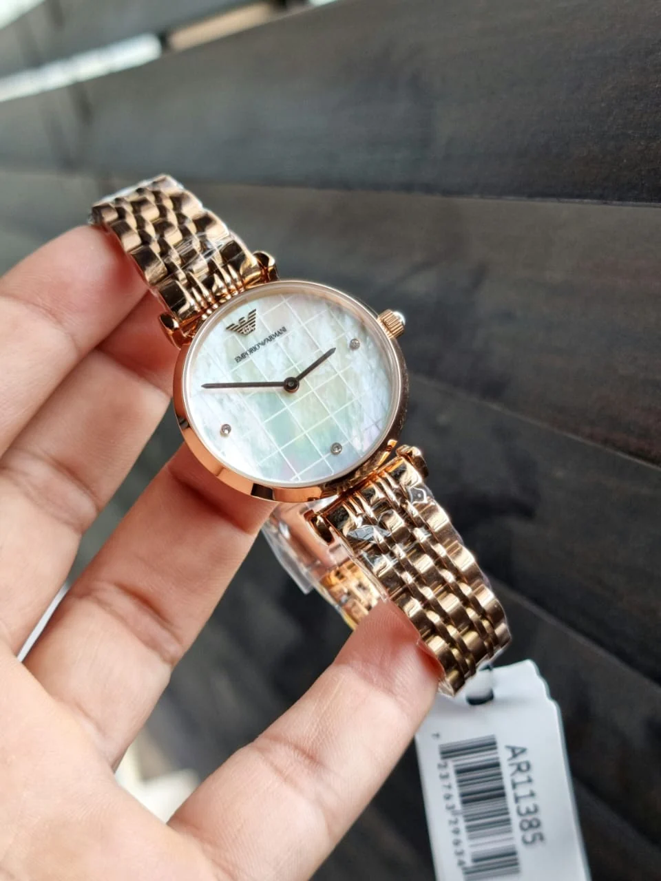 Emporio Armani Women’s Quartz Rose Gold Stainless Steel Mother Of Pearl Dial 32mm Watch AR11385 - Image 11