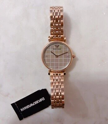 Emporio Armani Women’s Quartz Rose Gold Stainless Steel Mother Of Pearl Dial 32mm Watch AR11385 - Image 2