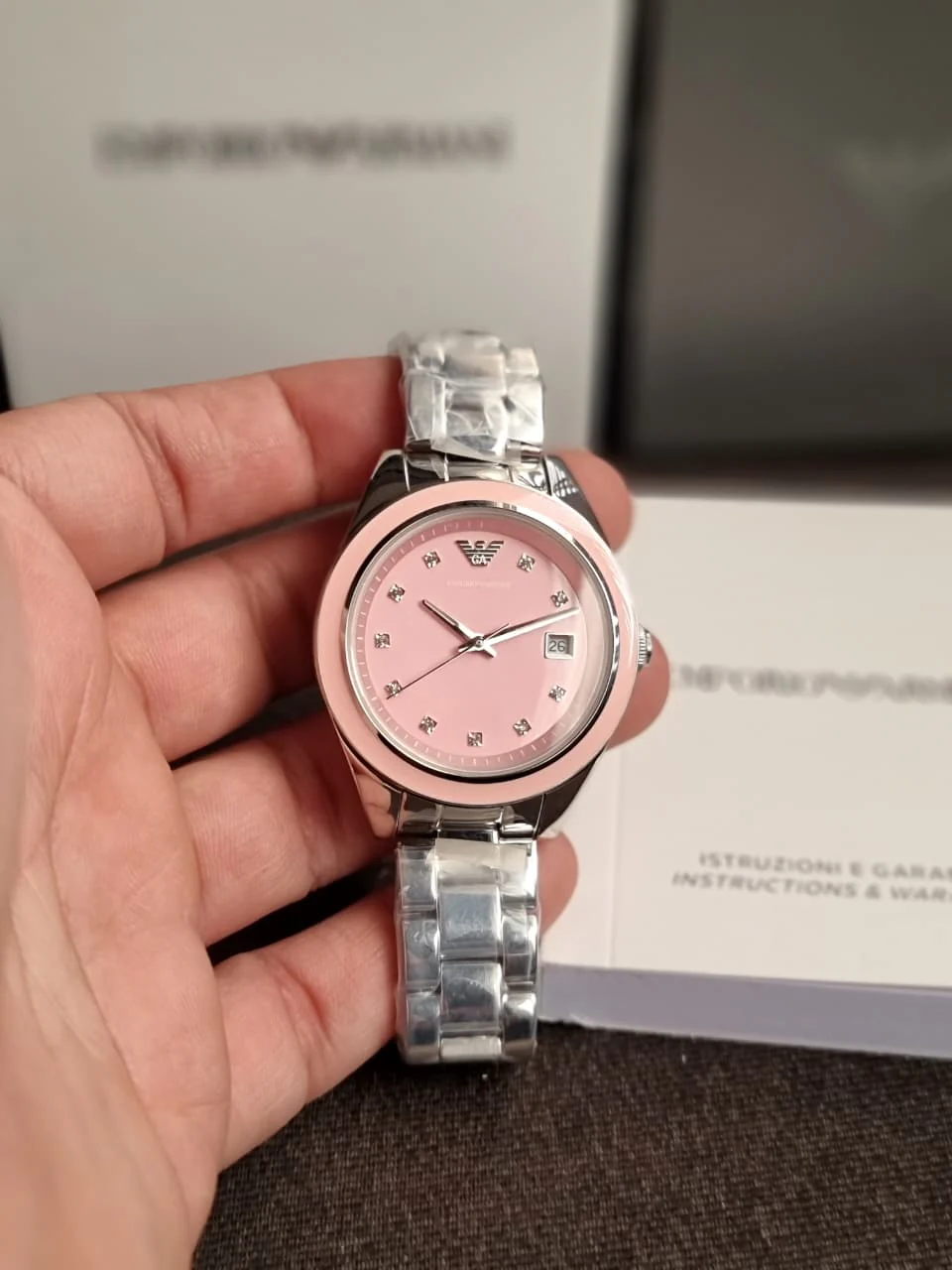 Emporio Armani Women Analog Quartz Watch with Stainless Steel Strap AR11546 - Image 2