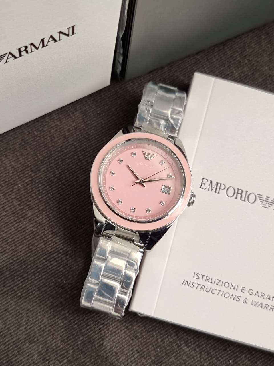 Emporio Armani Women Analog Quartz Watch with Stainless Steel Strap AR11546 - Image 3