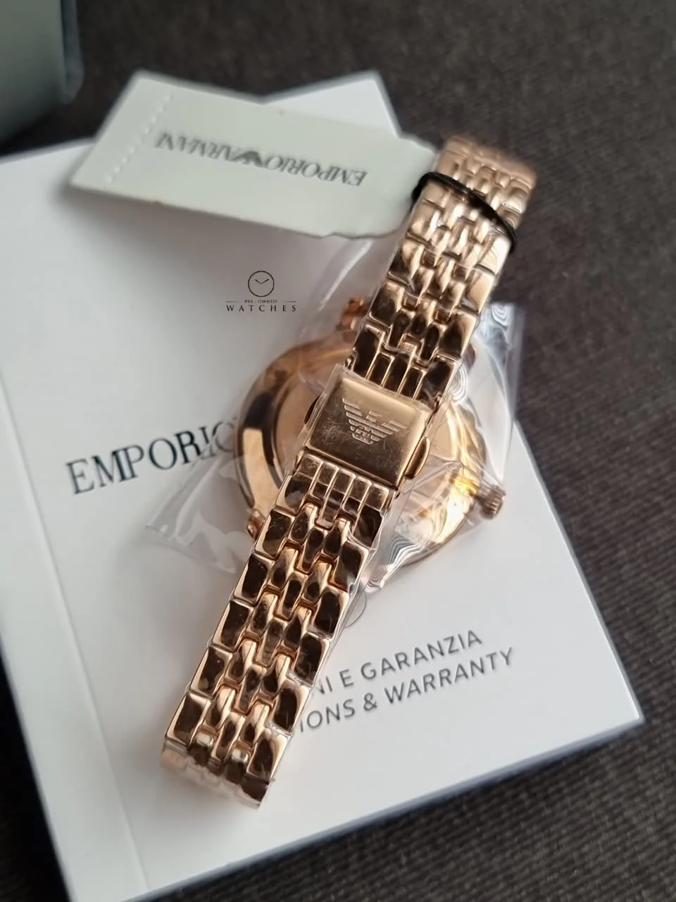 Emporio Armani Women’s Analog Stainless Steel Mother of pearl Dial 32mm Watch AR11158 - Image 4