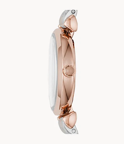 Emporio Armani Women’s Analog Stainless Steel Pink Dial 28mm Watch AR11223 - Image 3