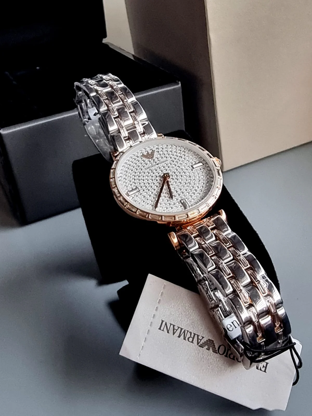 Emporio Armani Women’s Analog Stainless Steel Silver Dial 32mm Watch AR11293 s - Image 2