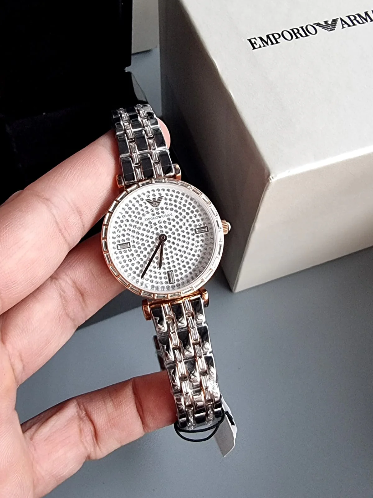 Emporio Armani Women’s Analog Stainless Steel Silver Dial 32mm Watch AR11293 s - Image 3