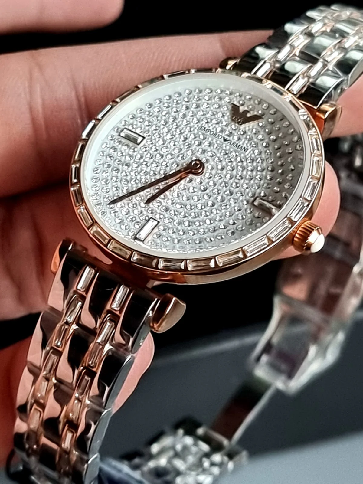 Emporio Armani Women’s Analog Stainless Steel Silver Dial 32mm Watch AR11293 s - Image 5