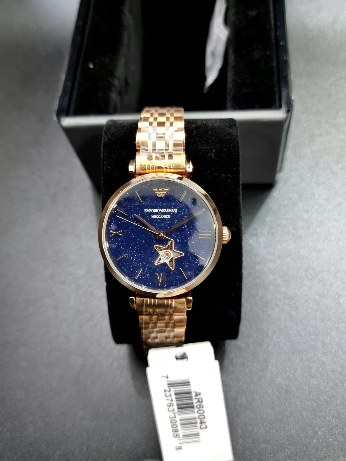 Emporio Armani Women’s Automatic Stainless Steel Blue Dial 34mm Watch AR60043 - Image 10